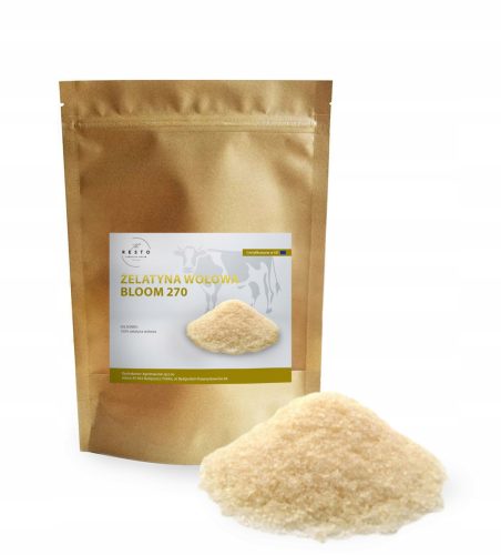 100% Naravna Goveja Želatina za Sklepe, Kosti in Kožo, 500g
