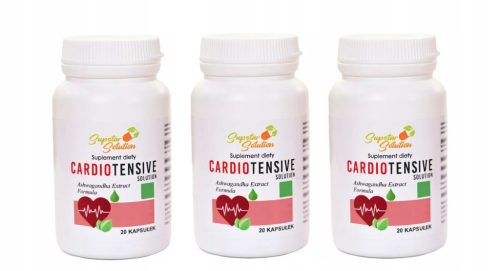 Cardiotensive Solution - Kapsule za uravnavanje krvnega tlaka, 3 x 20 kapsul