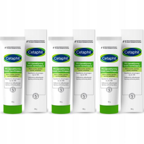 Cetaphil PS Lipoaktivna vlažilna krema za občutljivo kožo 3 x 100g