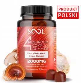   SOOL 4 Mushroom Complex Gummies - Gumi bonboni s kompleksom štirih gob