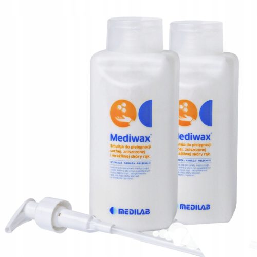 Mediwax Krema za Roke in Telo z Čebeljim Voskom, 500ml - Paket 2 kosov s Pumpico