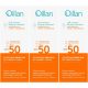 3x Oillan Sončna Zaščitna Emulzija SPF50 za Otroke in Odrasle, 100ml