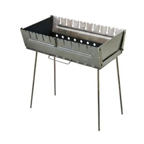    Mangal Grill za 10 šampanjcev zložljiv žar za kampiranje na oglje