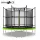 Vrtni trampolin ZIPRO JumpPro IN 252 cm (8FT) z notranjo varnostno mrežo, nosilnost 150 kg, 48 vzmeti, lestev