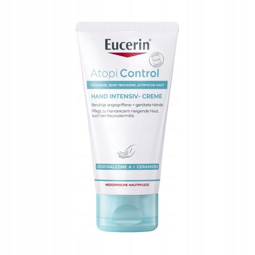 Eucerin AtopiControl: Krem za roke za suho in atopično kožo, 75 ml