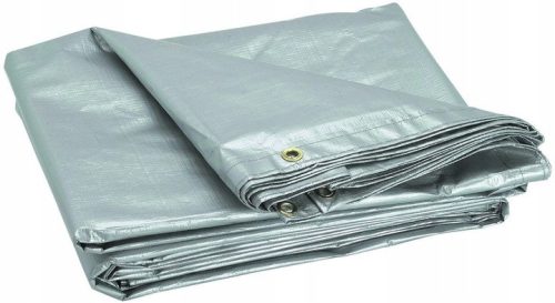 Vsestranska zaščitna prevleka iz laminata, srebrna, 6x12 m