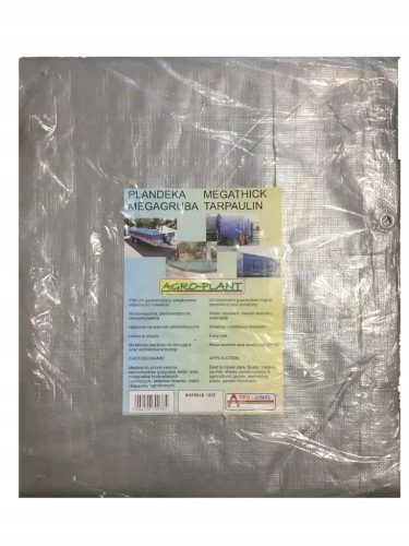 Debelo Srebrno Prevleko PE 4 x 5 m, 130 g/m2, UV Zaščita