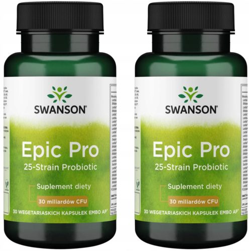 Swanson PROBIOTIK EPIC PRO 25 z 25 sevi probiotičnih bakterij, 30 kapsul