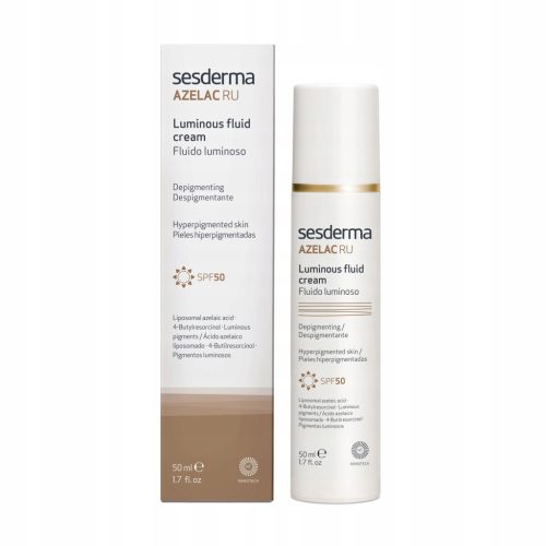Emulzija Sesderma AZELAC RU za osvetlitev kože s SPF 50