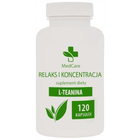   L-teanin 120 kapsul brez dodatkov za izboljšanje koncentracije in spanca
