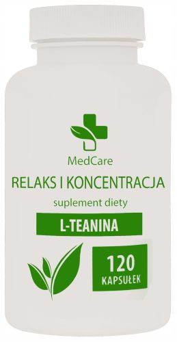 L-teanin 120 kapsul brez dodatkov za izboljšanje koncentracije in spanca