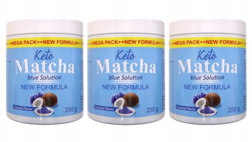 Keto Matcha Blue MEGA PAKET 3x250g - Učinkovita pomoč pri hujšanju!