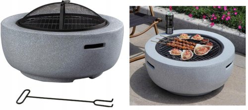  ELEGANTNA VRTNA KAMINSKA SKLEDA iz kamna 4 v 1 ŽAR KAMIN PATIO GARDEN