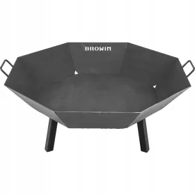  Vrtni kamin ø 80 cm - podstrešni črni kamin kotel