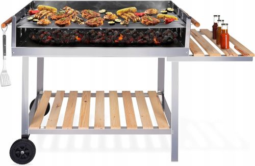  Žar BBQ Collection 98 x 56 x 85 cm, srebrn