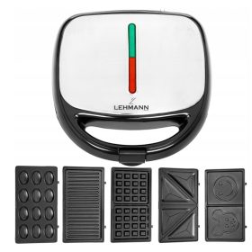    TOAST APARAT ZA VAFLJE PANINI APARAT ZA SENDVIČE GRILL TORTILA TOAST 5V1 TOAST 1200W