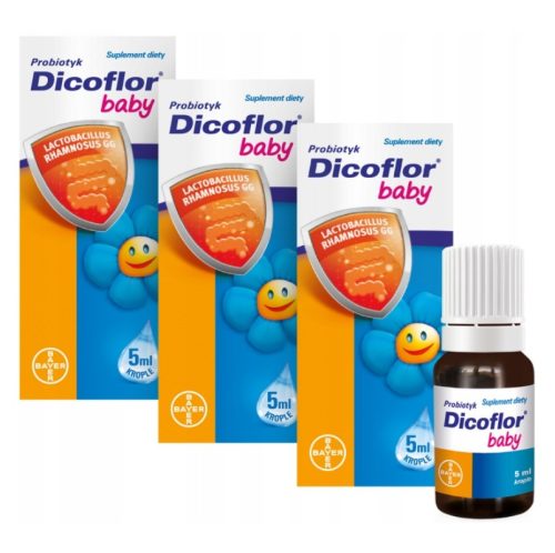 DICOFLOR BABY - Prehransko dopolnilo v kapljicah za dojenčke, 5 ml