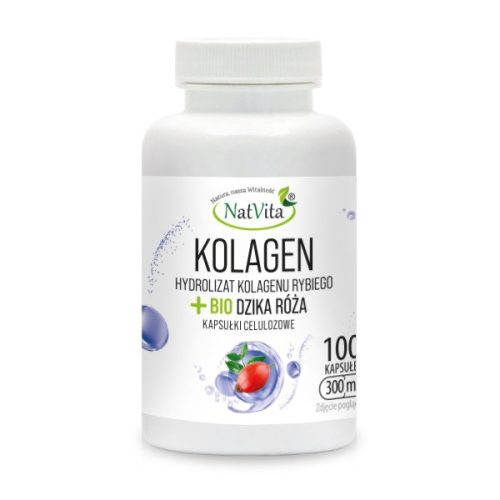 Kapsule Kolagen Skin Peptydy z Bio Divojo Rožo, 300mg, 100 kapsul