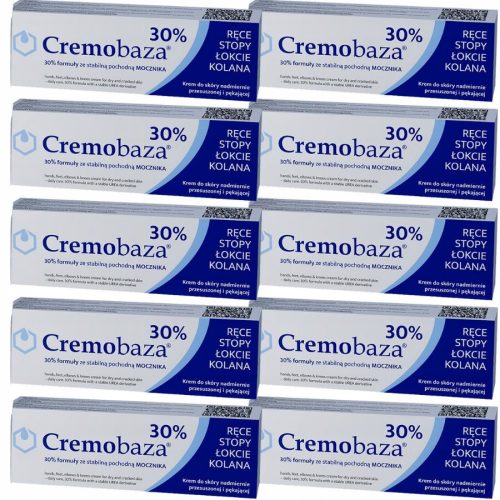 Cremobaza 30% Krem z mocznikiem za izjemno suho kožo, paket 10 x 30g