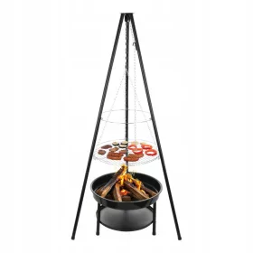  Tripod kamin velik viseči vrtni žar 2v1