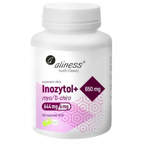Aliness Inozitol+ 650 mg - Inovativni Prehranski Dodatek za Žensko Zdravje, 100 Kapsul