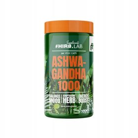   Ashwagandha 1000mg Hiro Lab - 90 kapsul za zmanjšanje stresa, izboljšanje spanja in splošno podporo telesnemu zdravju