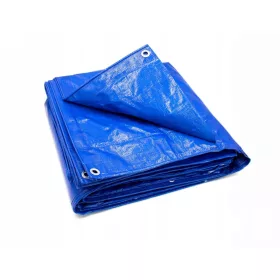   Vodoodporna Modra Platnena Prevleka 5x3m, 75g/m² - Zaščita Za Zunanje Prostore