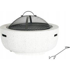    VRTNO KURIŠČE s pokrovom in žarom ŽAR NA OGLJE 60x60x42 CM