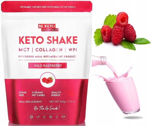 Keto Napitek z Okusom Divje Maline – Hiter Obrok za Keto Dieto, 500g