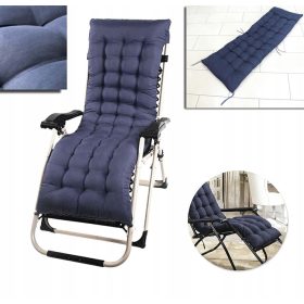 Vrtna blazina za ležalnik 160 x 50 x 4 cm modra