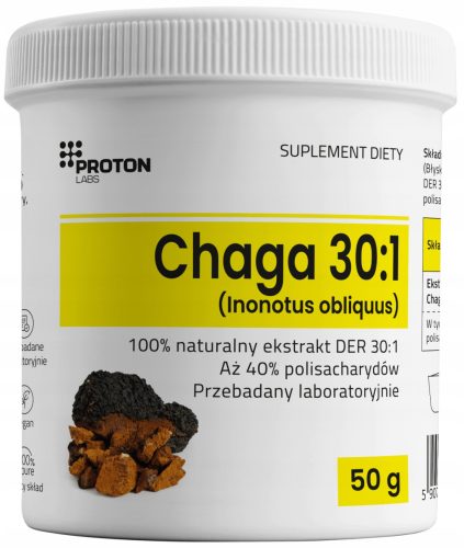 Ekstrakt Glive Chaga 30:1, Najmočnejši na Trgu, Proton Labs, 50 g