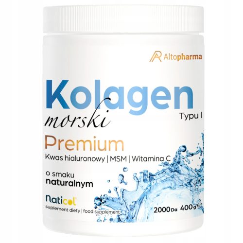 Kolagen Premium z msm, kwasem hialuronowym in vitaminom C - Progress Labs, 400g