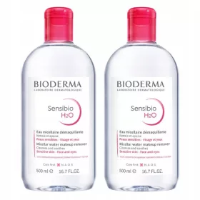   Micelarni Čistilni Losjon BIODERMA Sensibio H2O za Občutljivo Kožo, Duopakiranje 2 x 500 ml