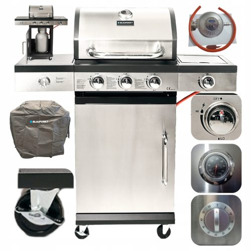  PLINSKI ŽAR 3+1 GORILNIKI LITOŽELEZNA MREŽA 9,3 kW POKROV BLAUPUNKT GG301