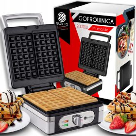  Electo Bella-J-1640 pekač za vaflje 2000 W srebrno-siv