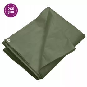   Univerzalna in trpežna zaščitna ponjava HDPE, 260 g/m², 4x4 m, zelena