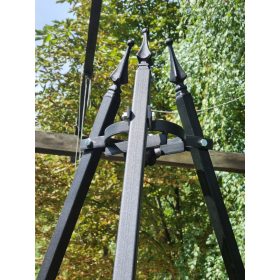    Žari Tripod z ročico ravno s konico in ročico za rešetko od 80cm do 100cm