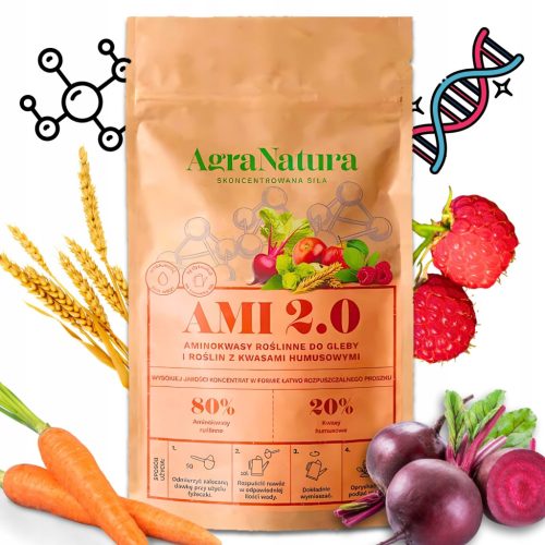 AgraNatura Ami 2.0: Organski Koncentrat Aminokislin in Humusnih Kislin za Zdrave Rastline