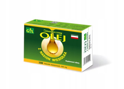 Hladno stiskano olje iz semen nočne svečke, 150 kapsul po 500 mg