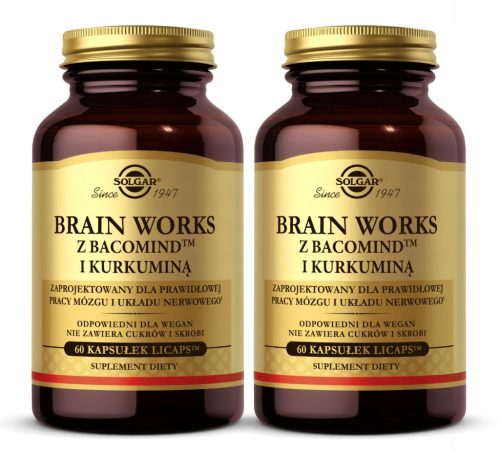 Podpora delovanja možganov in živčnega sistema Solgar Brain Works, 60 kapsul