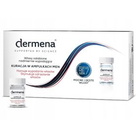   Dermena Men - Ampule za nego oslabljenih las pri moških, 15 kosov