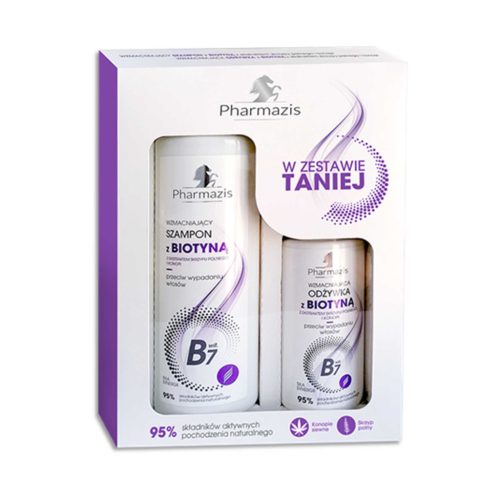 Darilni set s šamponom in balzamom Biotin - PHARMAZIS