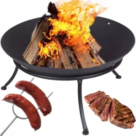    LITOŽELEZNO KURIŠČE VRTNO 80cm ZA ŽAR,TABORNI OGEN,PIKNIK