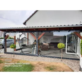   Prozorna, vodoodporna ponjava za terase in gazebe - enostavna montaža!