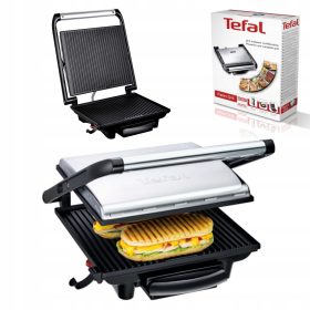    Tefal Contact, Panini, Zložljivi električni žar Večnamenski električni žar 2000 W srebrna/siva 2000 W