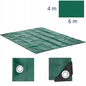   Visokokakovostna PVC zaščitna prekrivna ponjava Wiesenfield, 600 x 400 cm