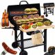  VRTNI ŽAR NA OGLJE S POKROVOM ZAPRTA MIZA PRENOSNI SOD BBQ PRO