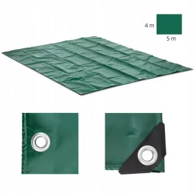   Visokokakovostna zaščitna ponjava PVC 650 g/m2 z očesi, 500 x 400 cm