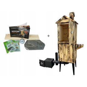    VELIKA TRADICIONALNA LESENA PREKAJILNICA ZA RIBE, MESO, SIRE VRHUNSKEGA PROIZVAJALCA