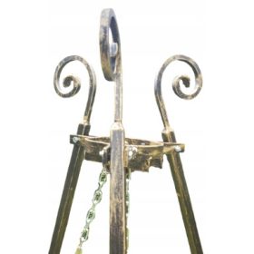    Tripodni polž za žare s kovinsko rešetko brez ročice 50 cm